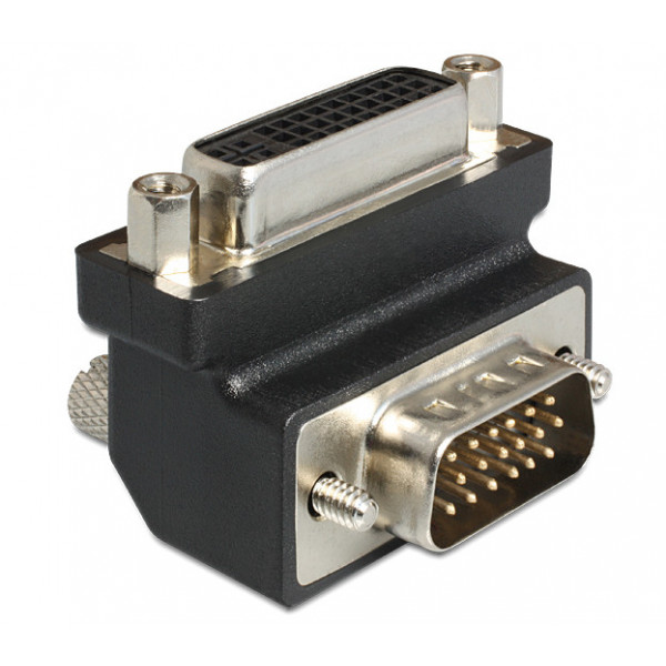 DeLOCK DVI/VGA DVI 24+5 F VGA 15 M Svart