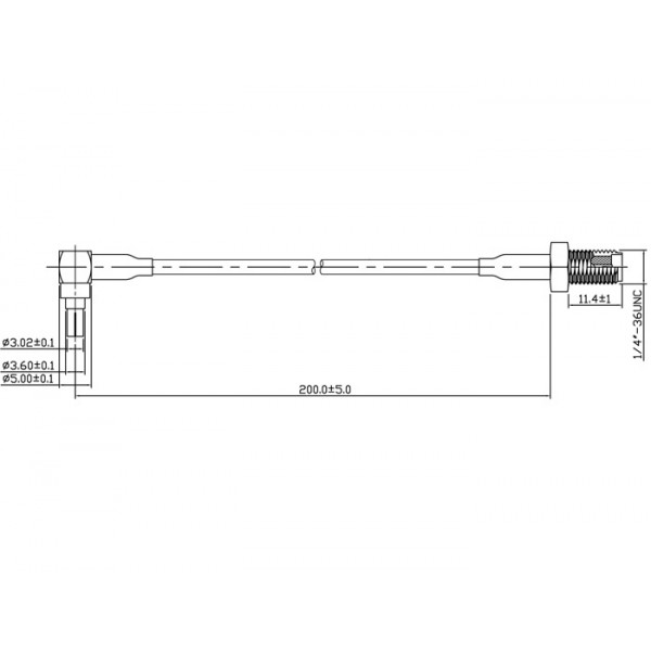Antennadapter, CRC9 ha vinklad - SMA ho, 0.2m