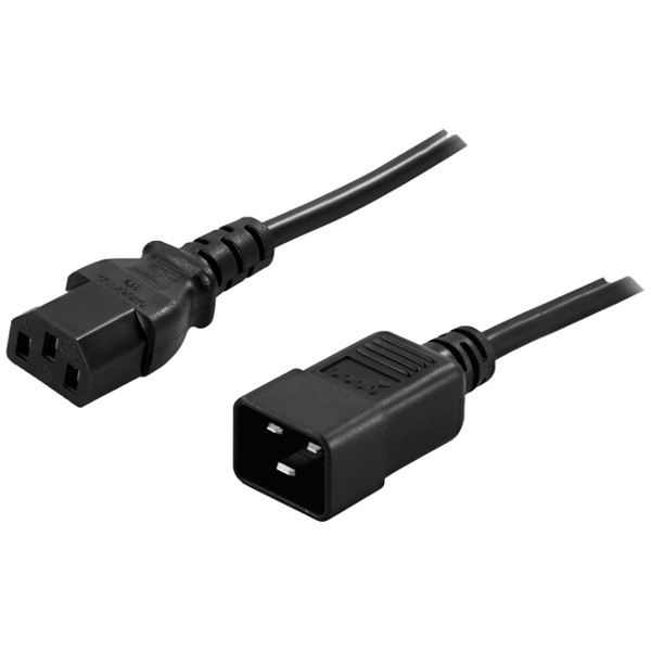 PowerWalker 91010041 strömkablar Svart 1,8 m C13 coupler C20 coupler
