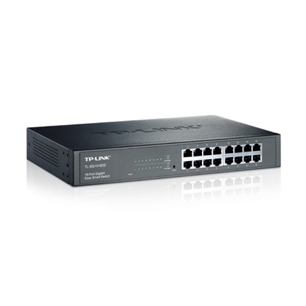 Nätverksswitch TP-Link 16-Port Gigabit Easy Smart Switch- 16 10-100-1000Mbps RJ45 ports