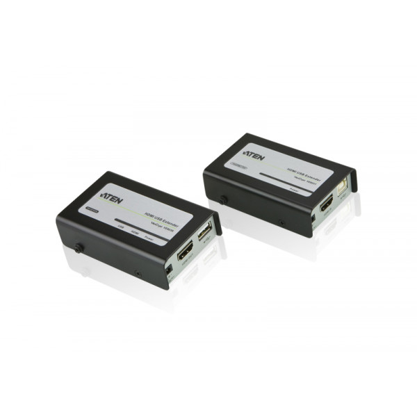 Aten VE803 AV-förlängare AV transmitter & receiver Svart, Grå