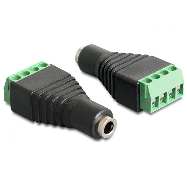 DeLOCK 65457 kabeladaptrar 3.5mm 4pin Svart, Grön