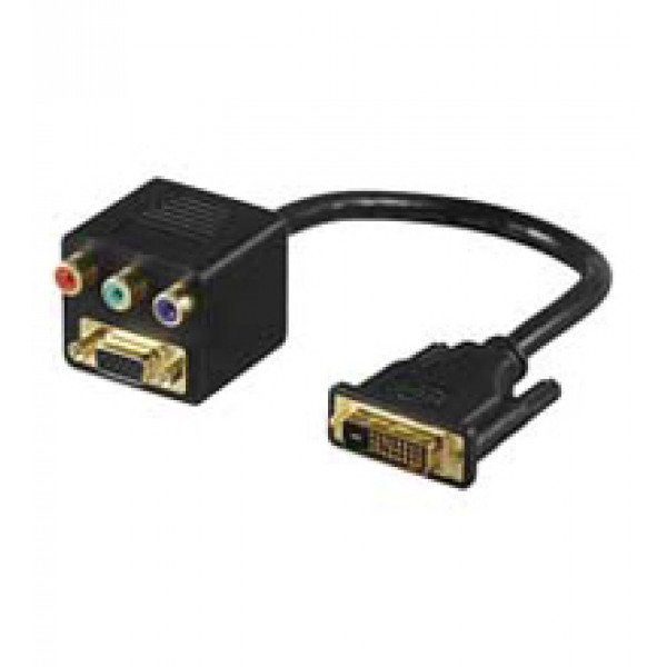 Goobay MMK ADAP 12+5 DVI-I > RGB + SVGA DVI M RGB F + SVGA F Svart