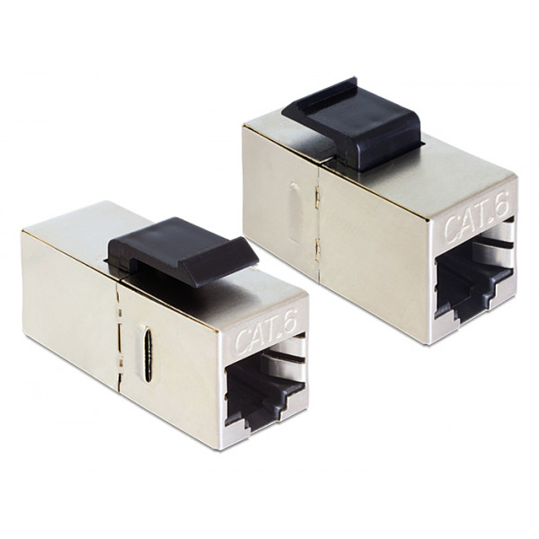 DeLOCK 86210 kabeladaptrar RJ45 Svart, Silver