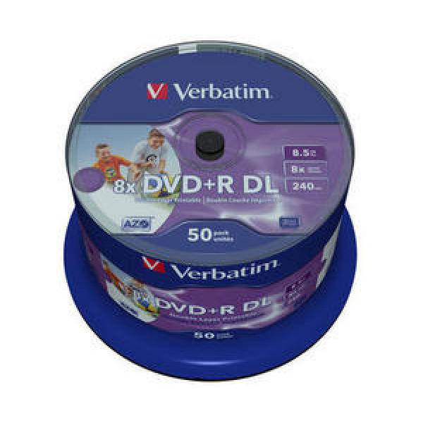 Verbatim 43703 tomma dvd:er 8,5 GB DVD-R 50 styck