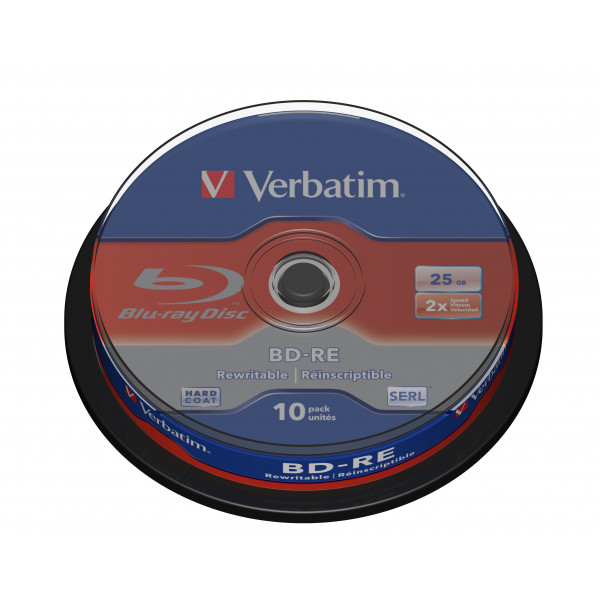 Verbatim BD-RE SL 25GB 2x 10 Pack Spindle 10 styck