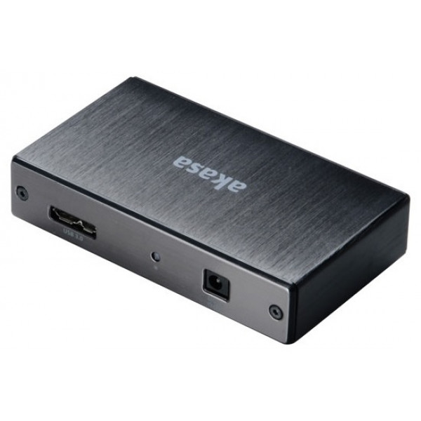 Akasa Connect 4SV gränssnittshubbar 5000 Mbit/s Gjuten aluminium, Svart