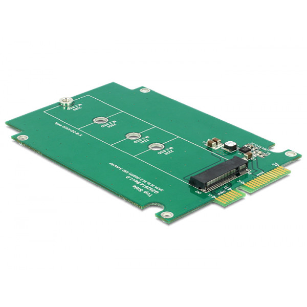 DeLOCK 62552 kabeladaptrar SATA 22p 67p M.2 NGFF Grön