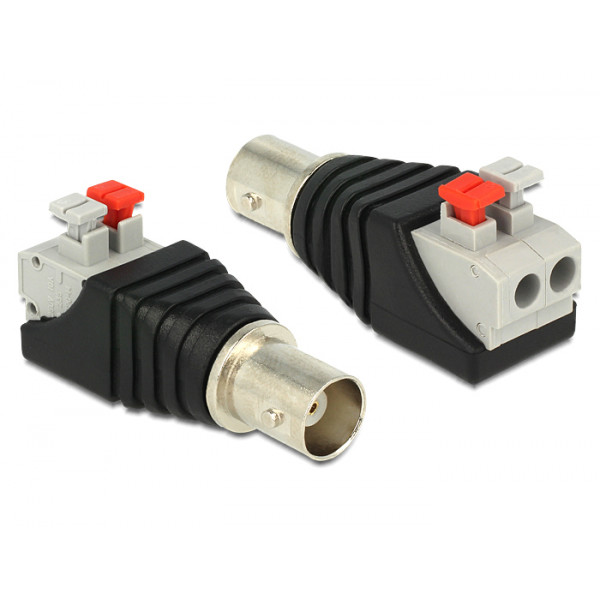 DeLOCK 65526 kabeladaptrar BNC Svart, Silver