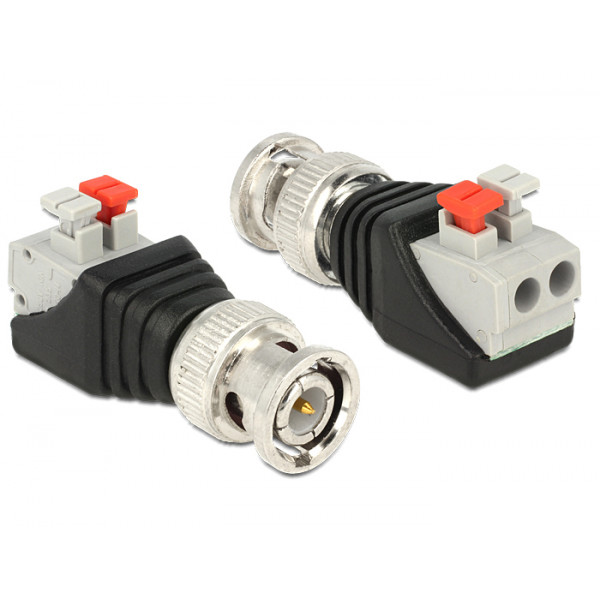 BNC terminalblockadapter, BNC hane Pitch 5mm