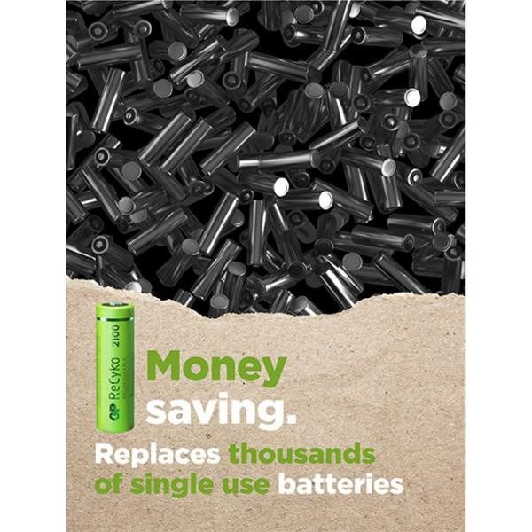 Laddningsbara Batterier AA LR6 2700mAh 2st GP