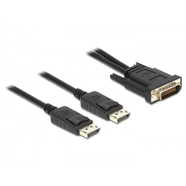 DeLOCK 83507 videokabeladapter 2 m DMS Svart