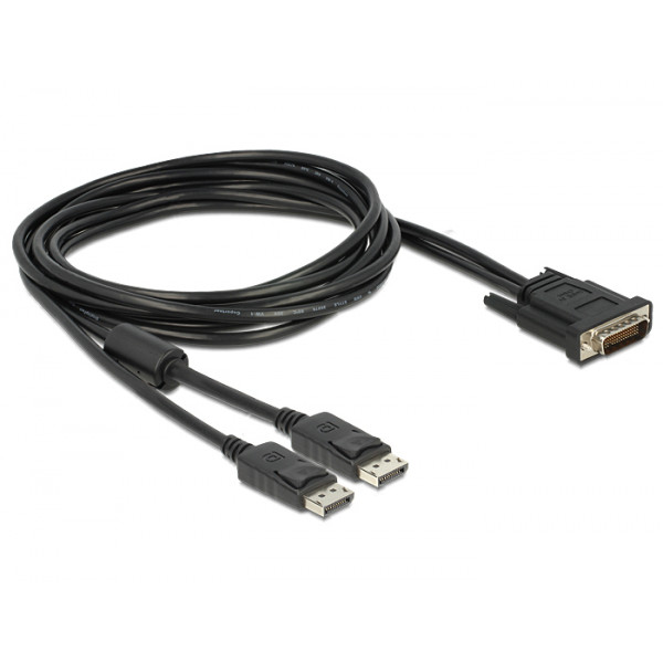 DeLOCK 83507 videokabeladapter 2 m DMS Svart