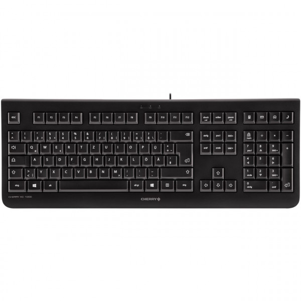CHERRY KC 1000 Nordiska språk USB QWERTY Svart