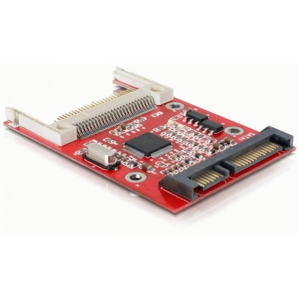 DeLOCK SATA Card Reader Röd kortläsare