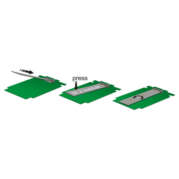 DeLOCK 89374 Intern SATA,USB 3.0 nätverkskort/adapters