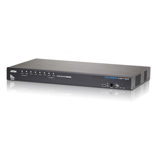 Aten CS1798 KVM-switchar Rackmontering Svart