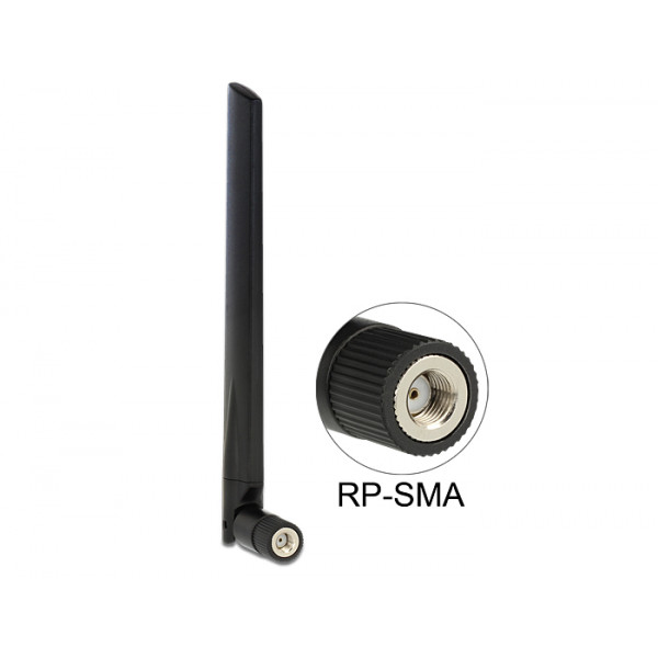 DeLOCK 88898 Omni-directional antenna RP-SMA 5dBi nätverksantenner