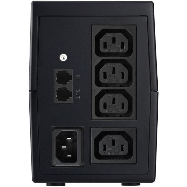 UPS 850VA Line-interactive med 4 IEC uttag, 1xUSB