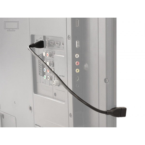 DeLOCK 35cm USB 2.0 USB-kablar 0,35 m USB A Hane Hona Svart