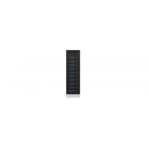 ICY BOX IB-AC6110 gränssnittshubbar USB 3.0 (3.1 Gen 1) Micro-B 5000 Mbit/s Svart
