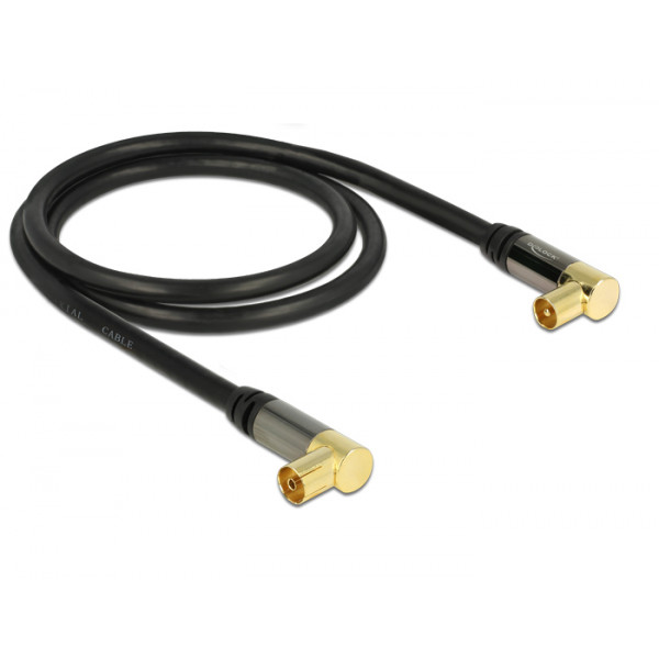 DeLOCK 88781 1m IEC IEC Svart koaxialkablar