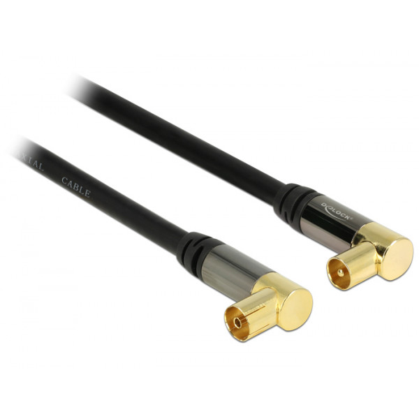DeLOCK 88781 1m IEC IEC Svart koaxialkablar