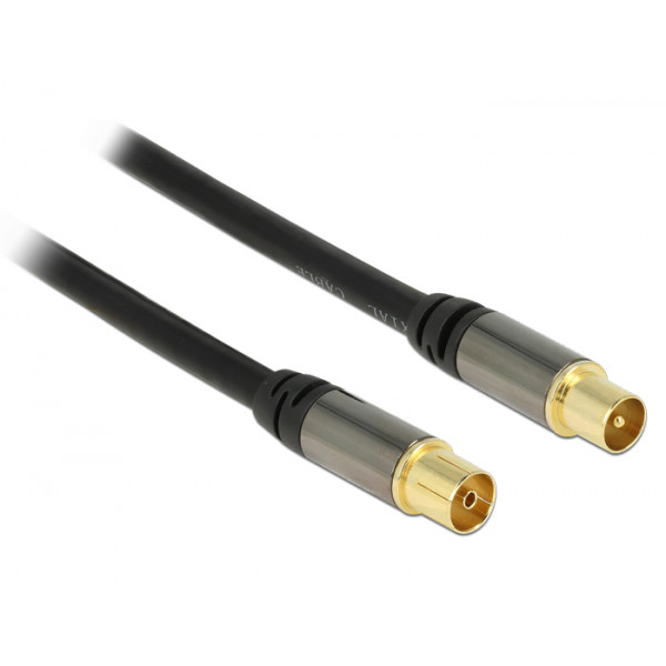 DeLOCK 88922 koaxialkablar IEC 1 m Svart