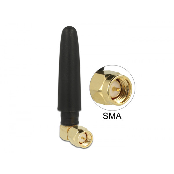 DeLOCK 88915 nätverksantenner 1 dBi Rundstrålande antenn SMA