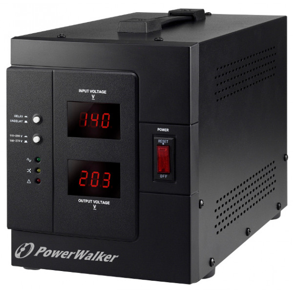 PowerWalker AVR 3000/SIV spänningsregulatorer 230 V Svart
