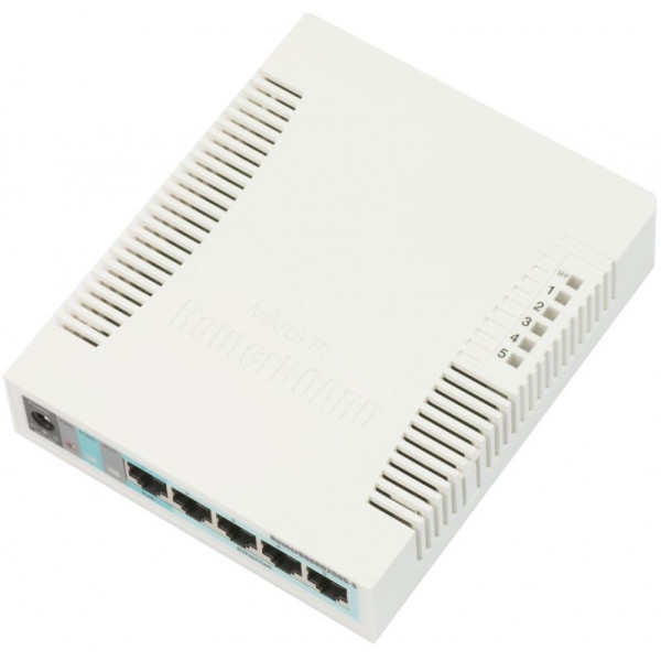 Mikrotik RB260GS Gigabit Ethernet (10/100/1000) Vit Strömförsörjning via Ethernet (PoE) stöd