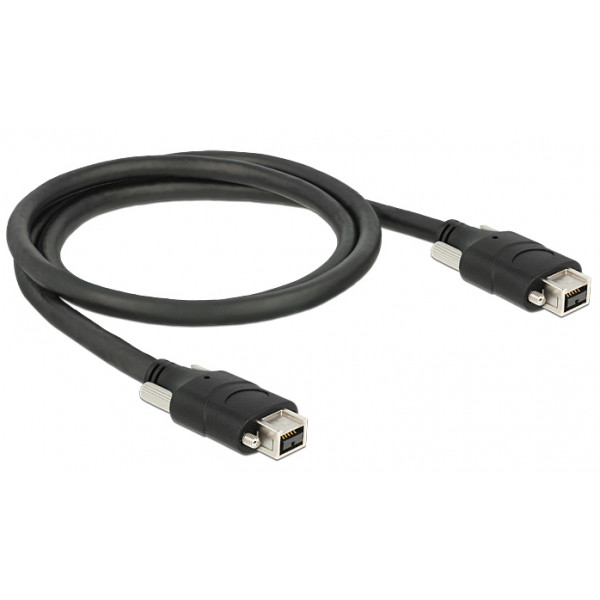 DeLOCK 83591 firewire-kablar 9-p Svart 1 m