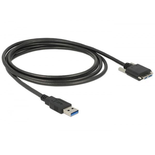 DeLOCK 83599 USB-kablar 3 m USB A Micro-USB B Hane Svart