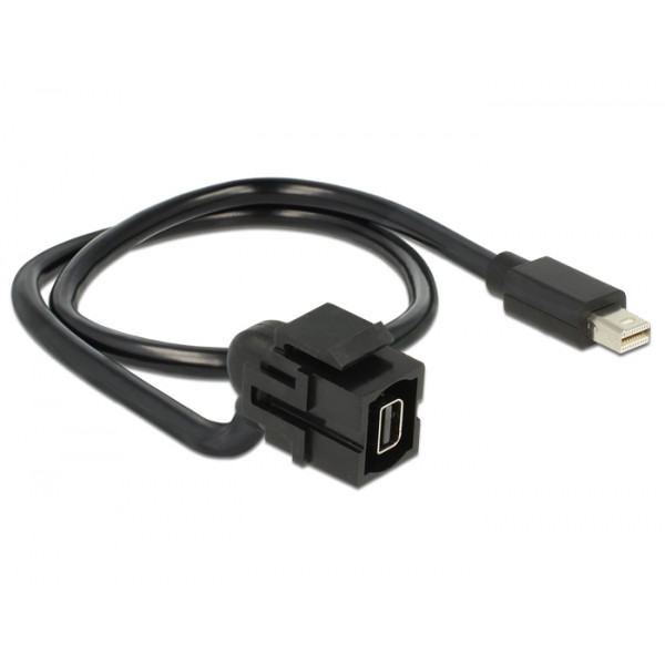DeLOCK 86374 0.5m Mini DisplayPort Mini DisplayPort Svart DisplayPort-kabel