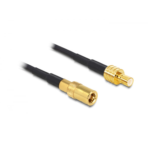 DeLOCK 88732 koaxialkablar SMB 0,5 m Svart