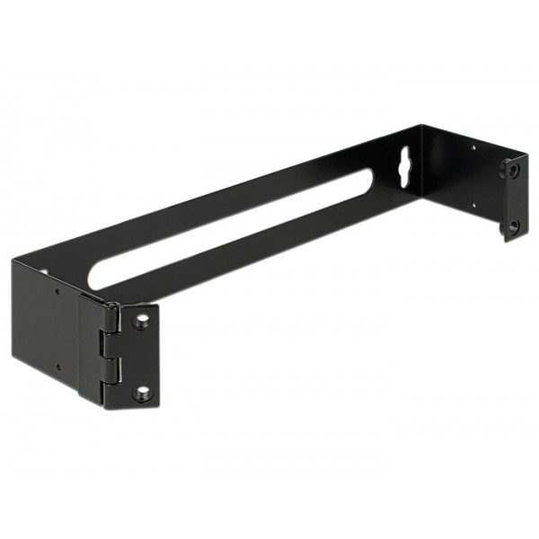 DeLOCK 43303 Väggmonterad rack 1U Svart rack