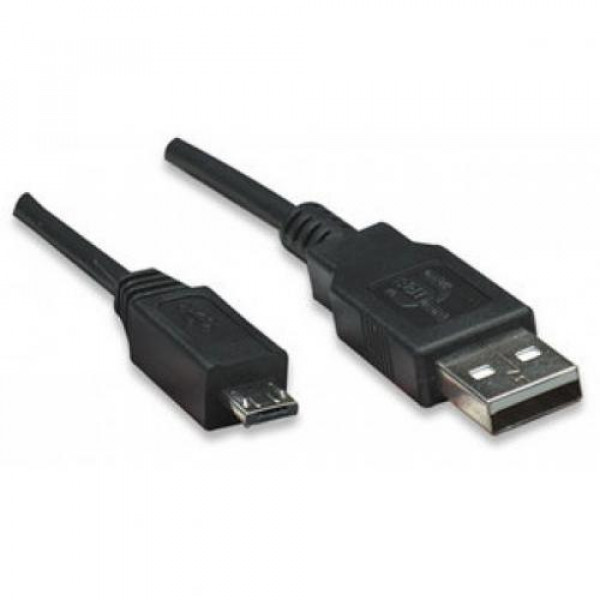 Kabel USB 2.0 A ha - Micro A (1.8m) färritkärnor.