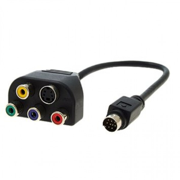 Kabel Svideo 9-pin - Komponentvideo + Svideo 4-pin