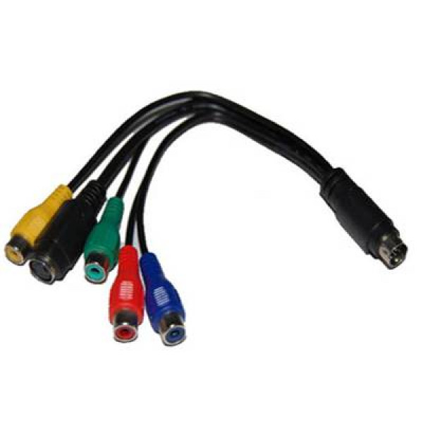 Kabel Svideo 7-pin - Komponentvideo + Svideo 4-pin