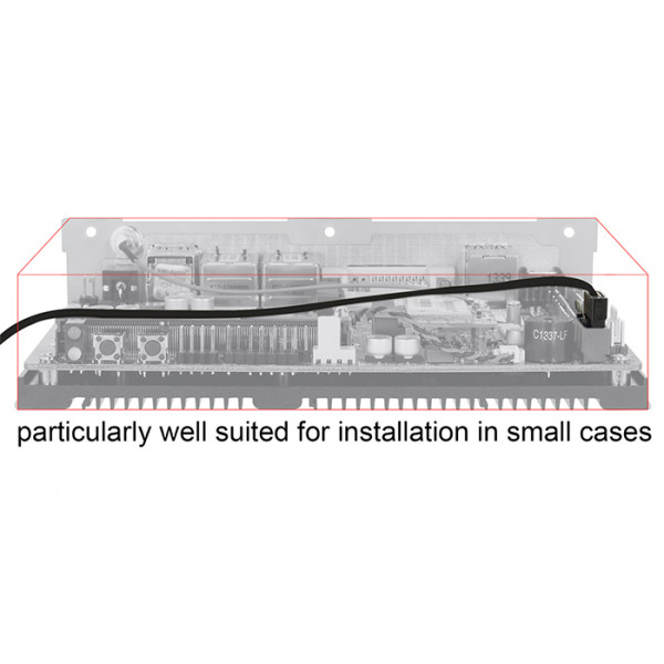 DeLOCK 0.2m 2xSATAIII SATA-kablar 0,2 m Svart