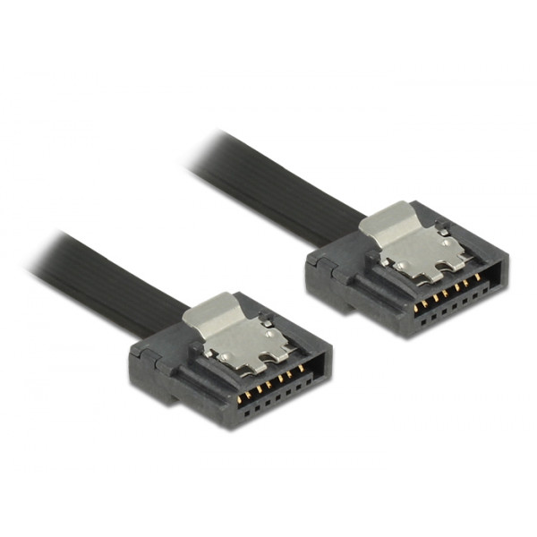DeLOCK 0.2m 2xSATAIII SATA-kablar 0,2 m Svart