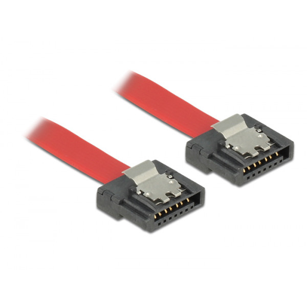 DeLOCK 0.1m 2xSATAIII SATA-kablar 0,1 m Röd