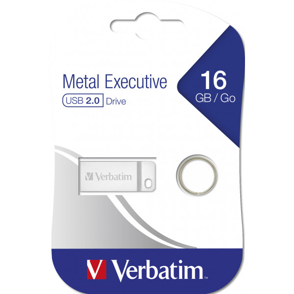 Verbatim Metal Executive 16GB USB 2.0 Capacity Silver USB-sticka