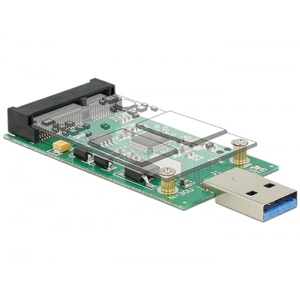 DeLOCK 62681 mSATA nätverkskort/adapters
