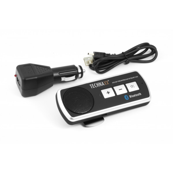 Technaxx BT-X22 högtalartelefoner Mobiltelefon Svart, Silver Bluetooth