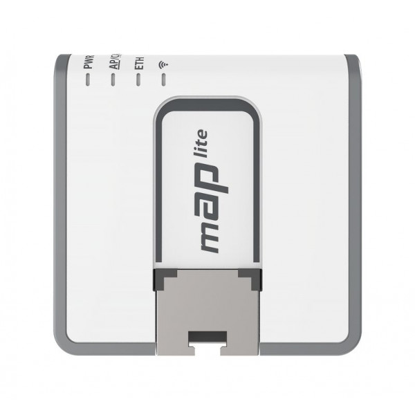 Mikrotik mAP lite access-punkter för trådlösa nätverk Strömförsörjning via Ethernet (PoE) stöd Vit