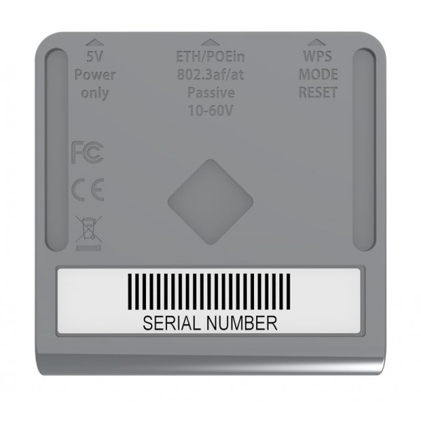 Mikrotik mAP lite access-punkter för trådlösa nätverk Strömförsörjning via Ethernet (PoE) stöd Vit