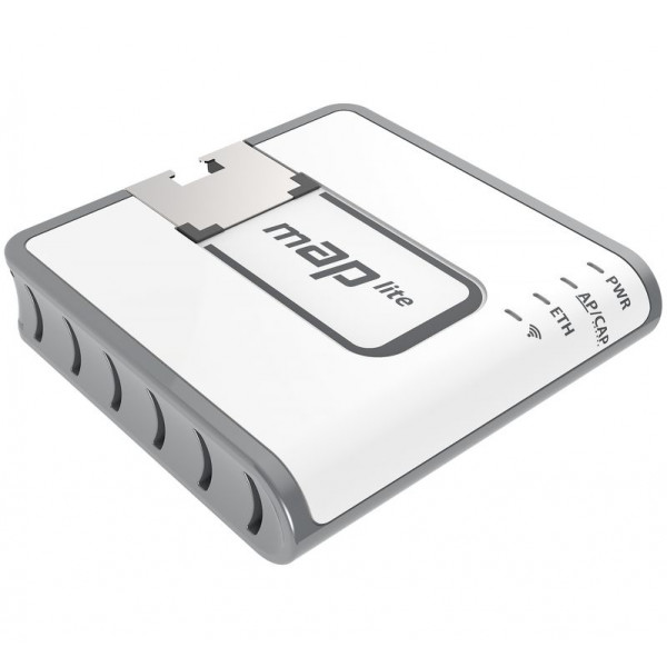 Mikrotik mAP lite access-punkter för trådlösa nätverk Strömförsörjning via Ethernet (PoE) stöd Vit