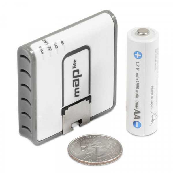 Mikrotik mAP lite access-punkter för trådlösa nätverk Strömförsörjning via Ethernet (PoE) stöd Vit