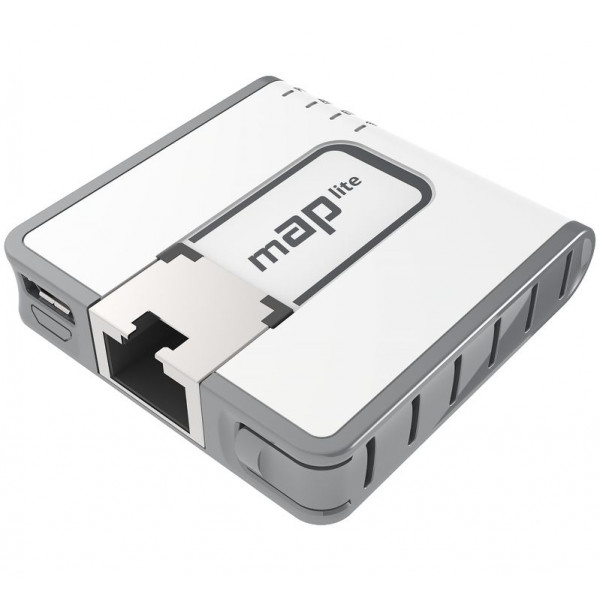 Mikrotik mAP lite access-punkter för trådlösa nätverk Strömförsörjning via Ethernet (PoE) stöd Vit